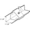 Prime-Line 1-1/4 in. Steel Bed Frame Rail Clamp (1 Pair) U 9006 - alternate 2